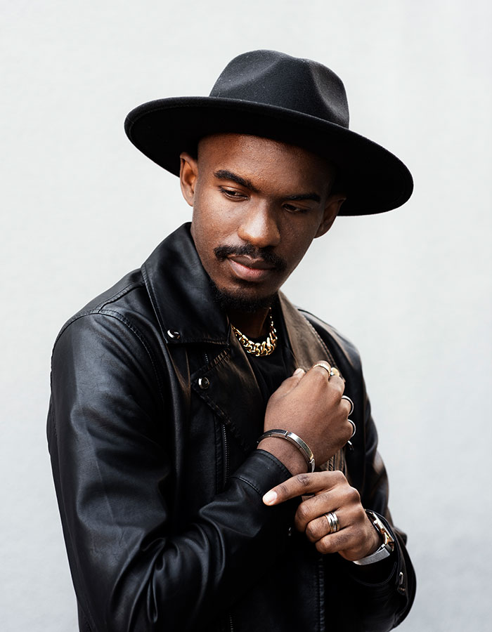 Grouped Leather Jacket