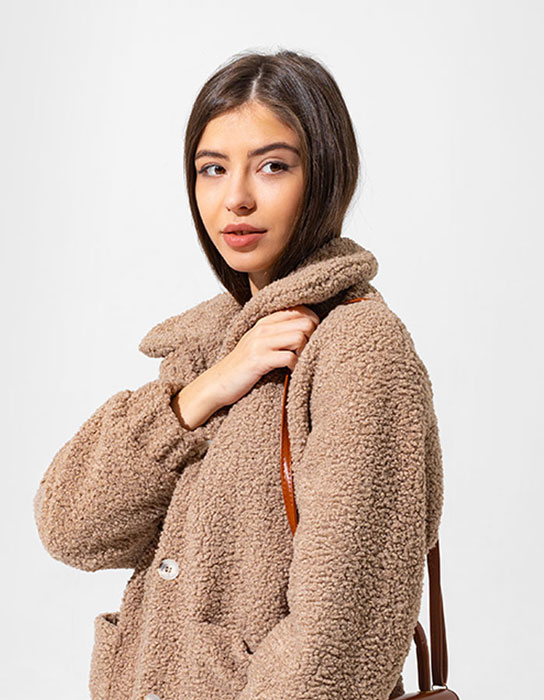 Fuzzy Soft Jacket & Bag